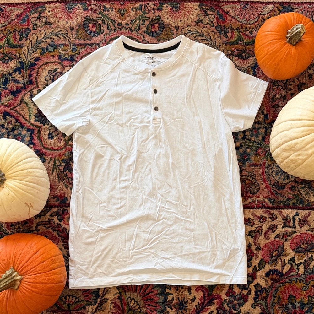 quarter-button tshirt